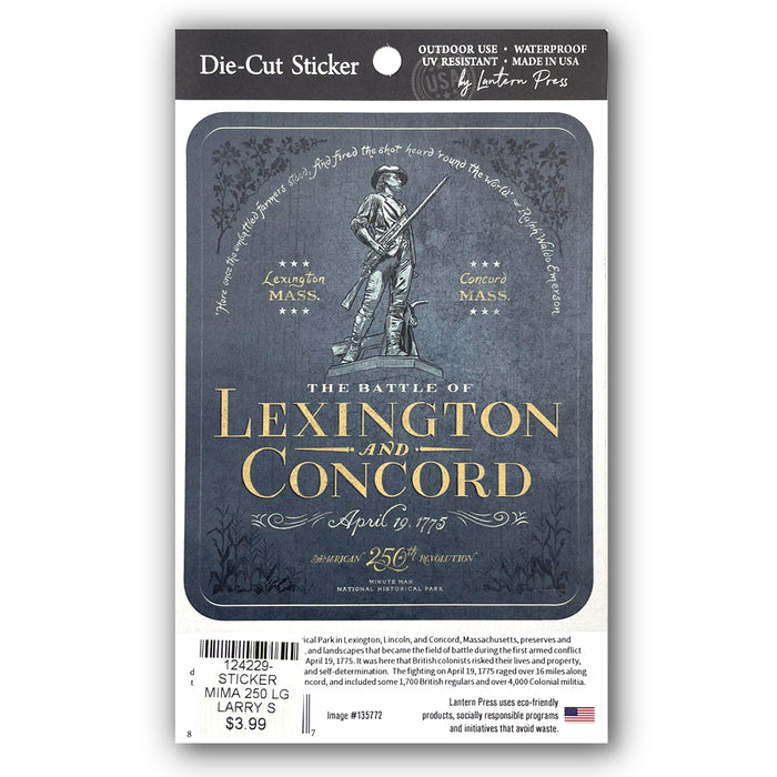 The Battle of Lexington and Concord Die-Cut Sticker