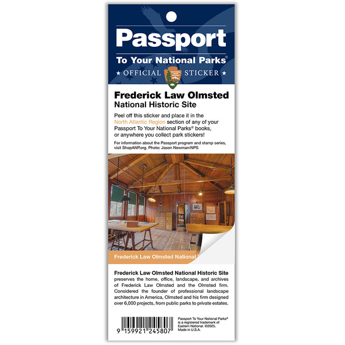 Frederick Law Olmsted NHS Passport Sticker