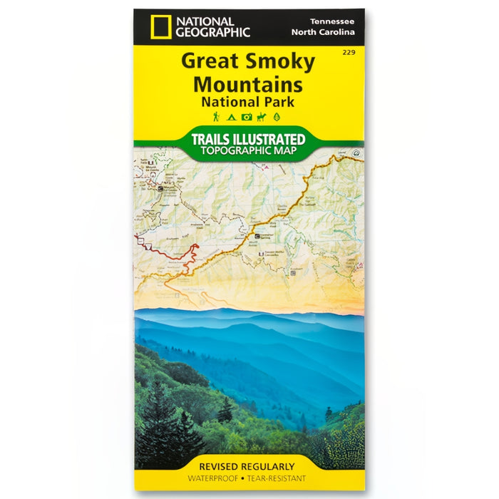 Great Smoky Mountains National Park Trails Illustrated Topographical Map