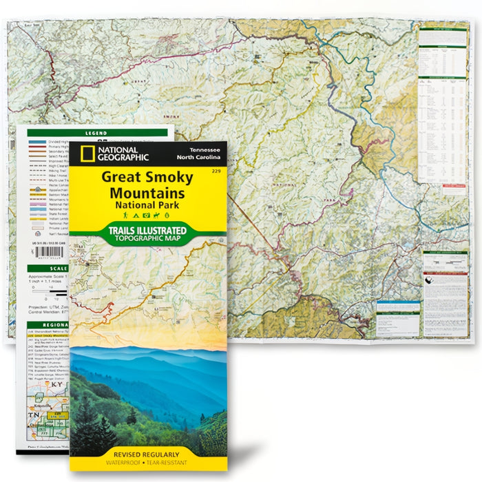 Great Smoky Mountains National Park Trails Illustrated Topographical Map