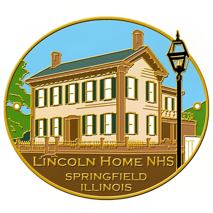Lincoln Home Hiking Stick Medallion