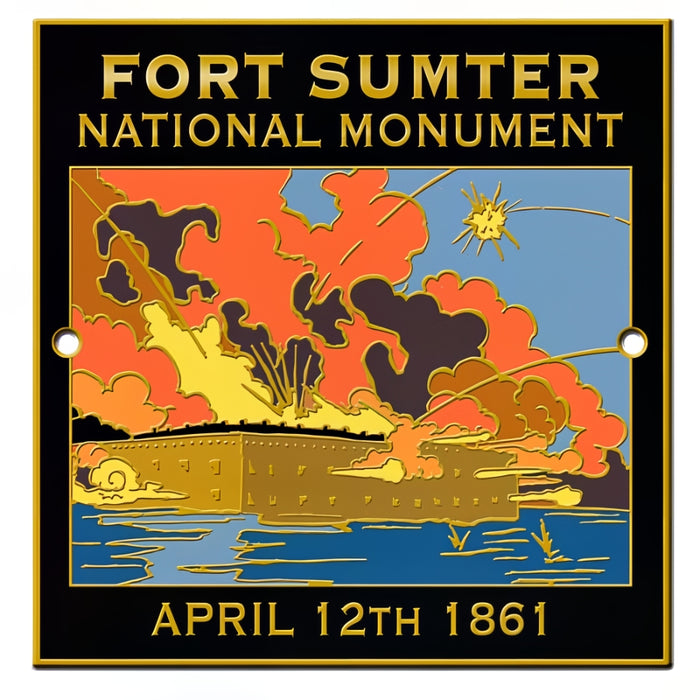 Fort Sumter National Monument Hiking Stick Medallion