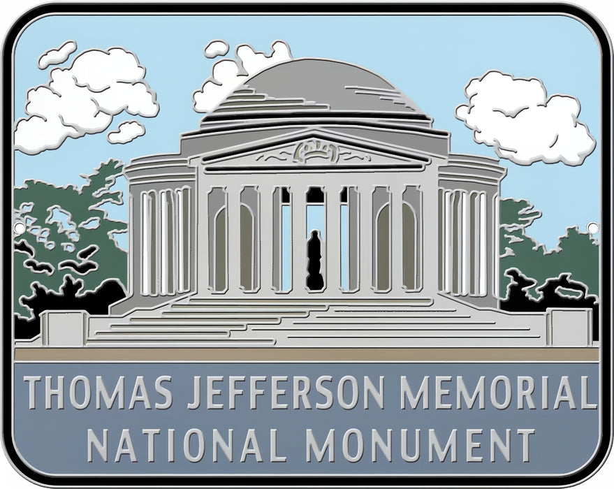 Thomas Jefferson Memorial National Monument Hiking Stick Medallion