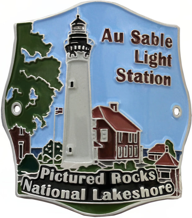 Au Sable Light Station Hiking Stick Medallion