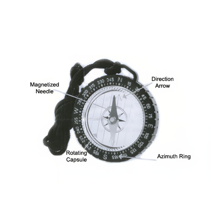 Adventure Map Compass with Lanyard