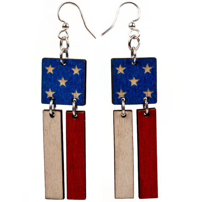 American Flag Earrings
