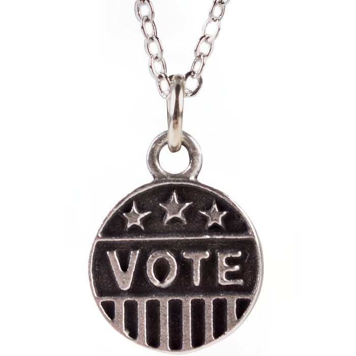 Pewter ''VOTE'' Necklace