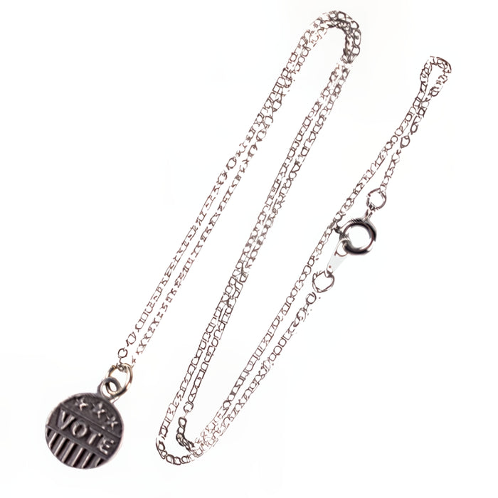 Pewter ''VOTE'' Necklace