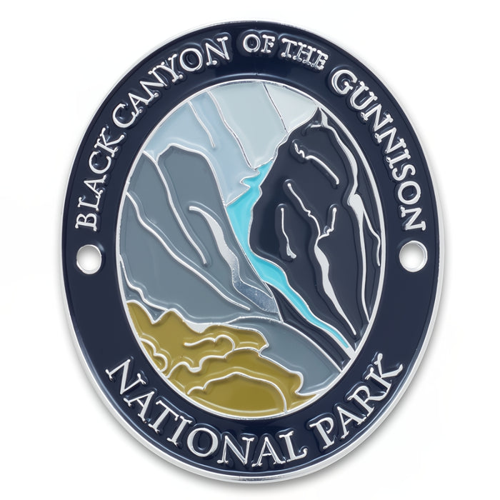 The Black Canyons Gunnison River Walking Stick Medallion