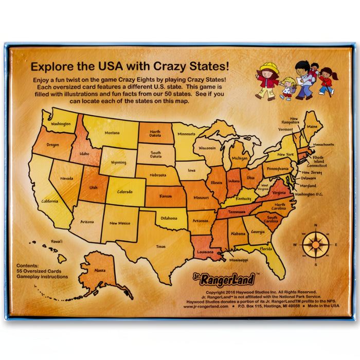 Crazy States Card Game