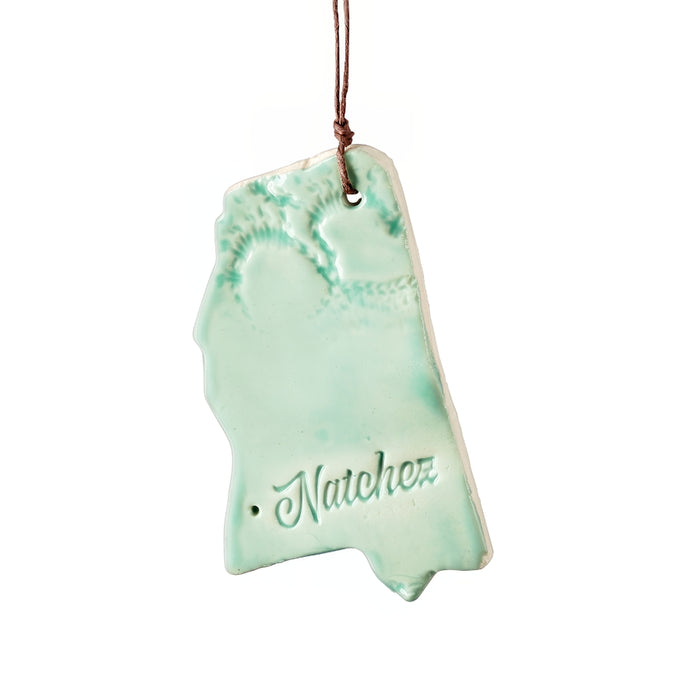 Natchez Green Ornament
