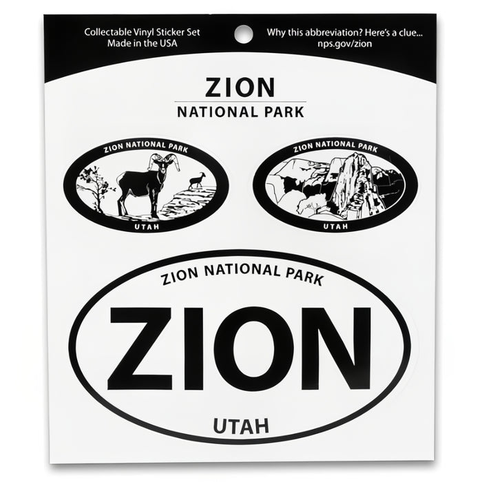 Zion National Park Triple Decal