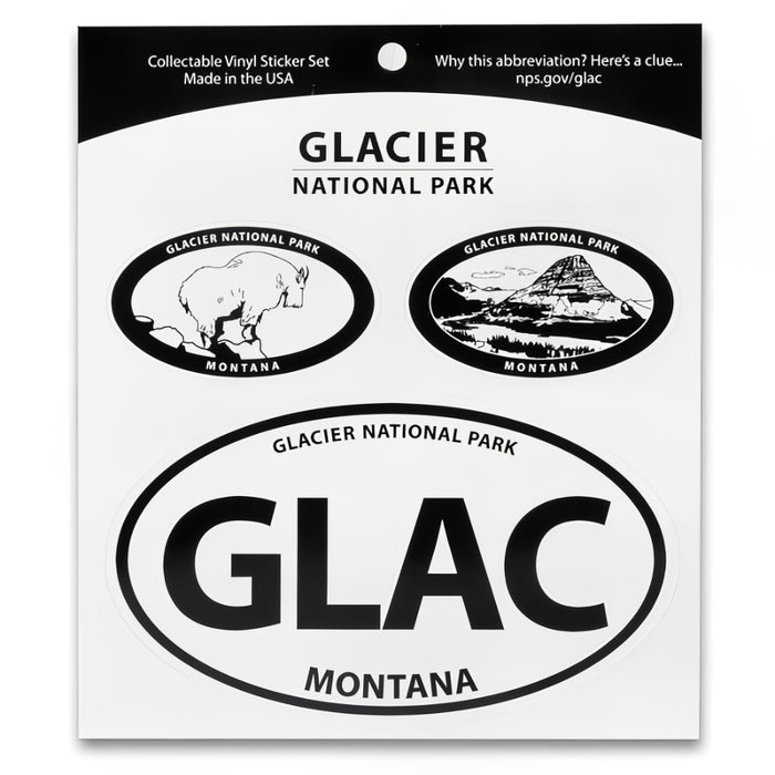 Glacier National Park Triple Decal