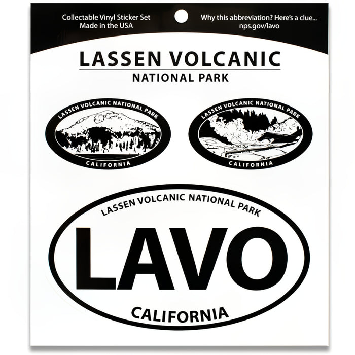 Lassen Volcanic NP Triple Decal