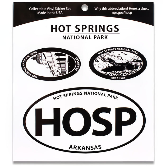 Hot Springs NP Triple Decal