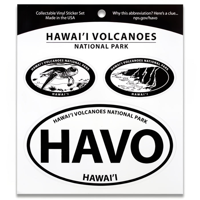 Hawai'i Volcanoes NP Triple Decal