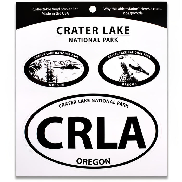 Crater Lake NP Triple Decal