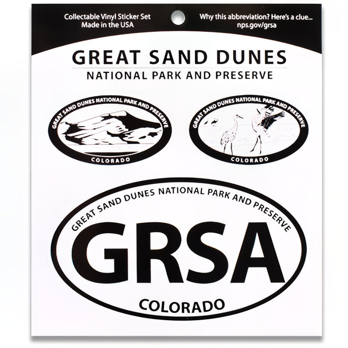 Great Sand Dunes NP Triple Decal