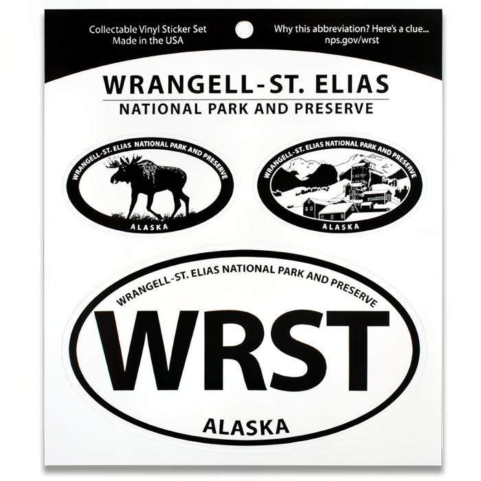 Wrangell-St. Elias NP Triple Decal