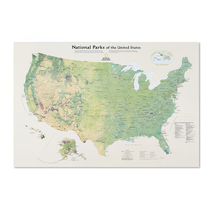 National Parks of America Map
