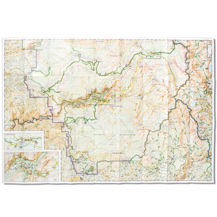 MAP YOSEMITE FOLDED
