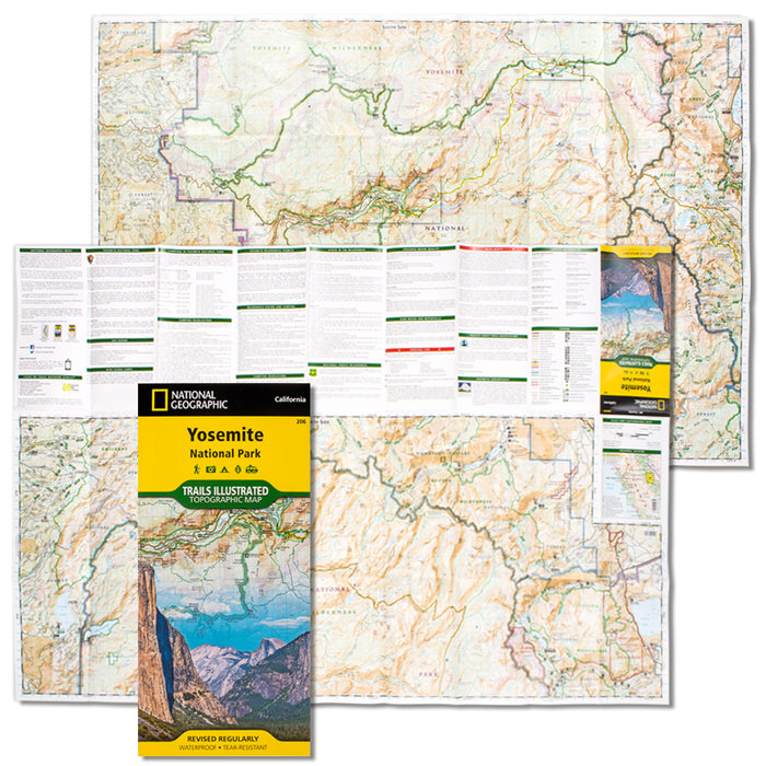 MAP YOSEMITE FOLDED