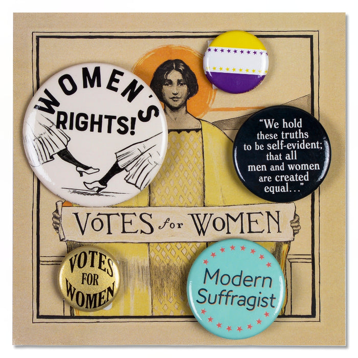 Votes for Women Button Set
