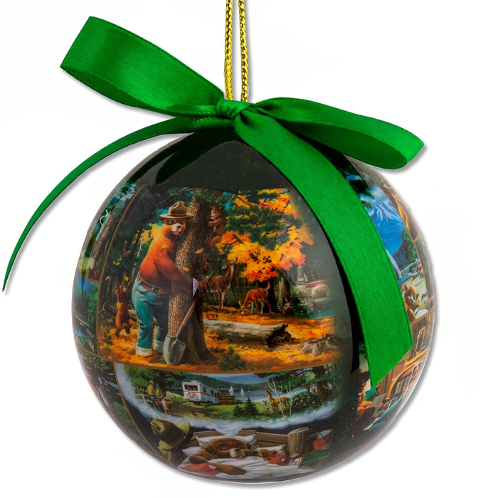 Smokey Bear Collage Ornament