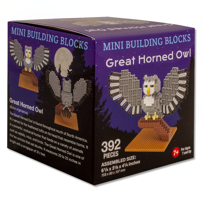 Great Horned Owl Mini Blocks