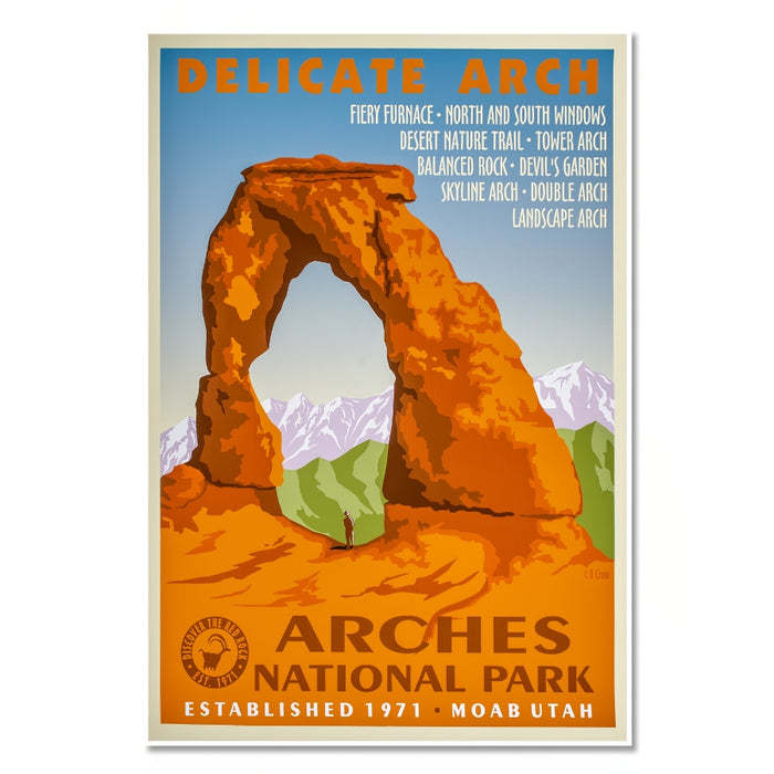 Vintage Arches National Park Poster