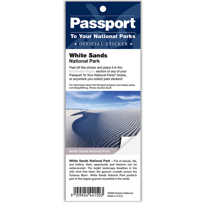 White Sands NP Passport Sticker