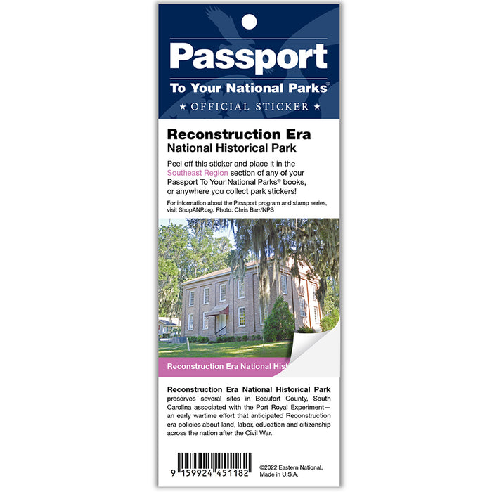 Reconstruction Era NHP Passport Sticker