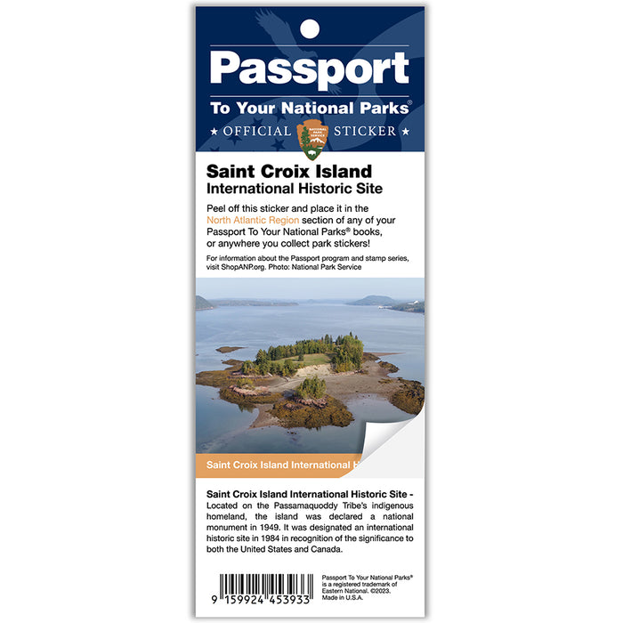 Saint Croix Island IHS Passport Sticker