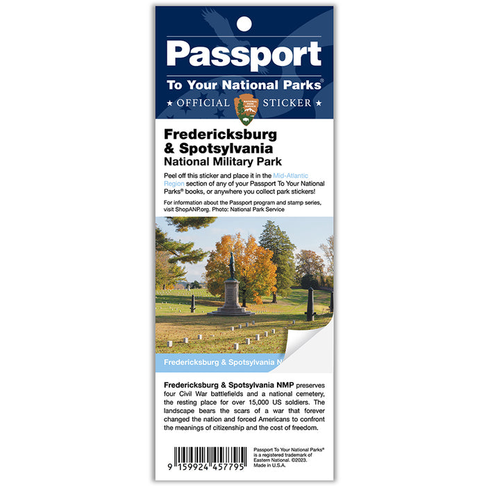 Fredericksburg & Spotsylvania NMP Passport Sticker