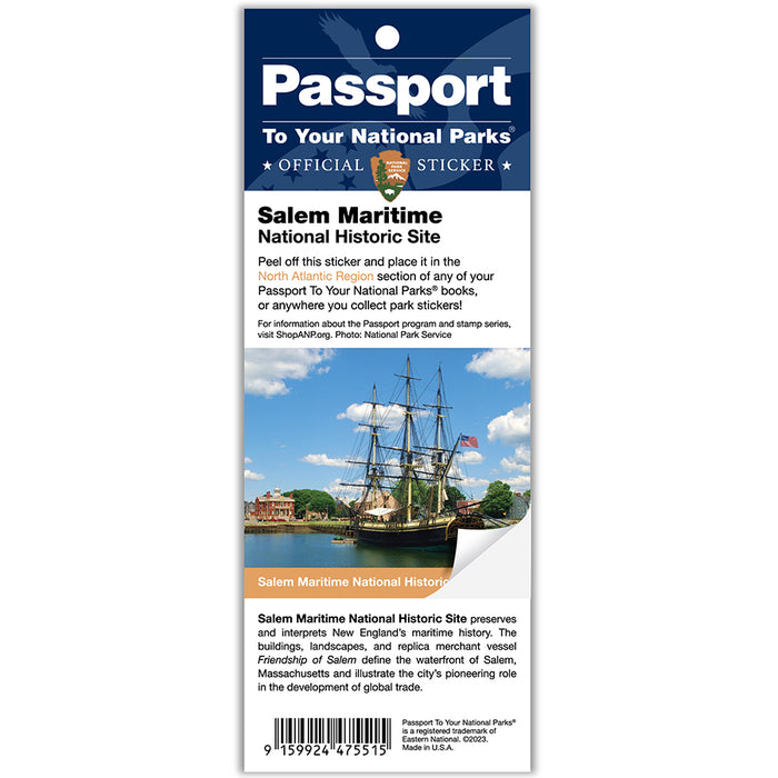 Salem Maritime NHS Passport Sticker