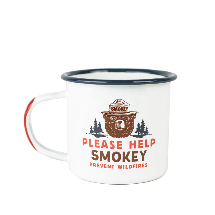 Smokey Bear Enamel Camp Mug