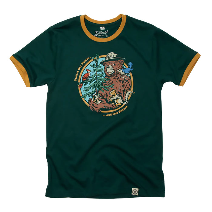Smokey's Friends Unisex Short Sleeve Ringer Tee