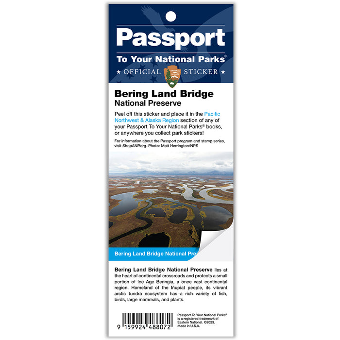 Bering Land Bridge N PRES Passport Sticker