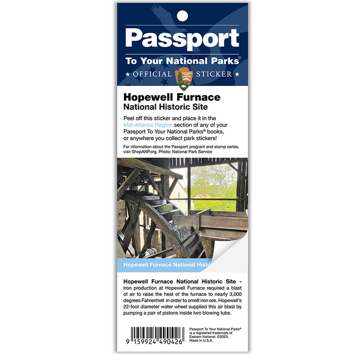 Hopewell Furnace NHS Passport Sticker