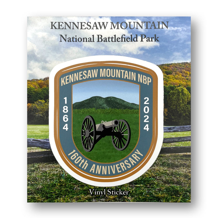 Kennesaw Mountain NBP 160th Anniversary Vinyl Sticker