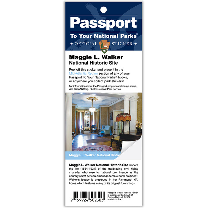 Maggie L. Walker NHS Passport Sticker