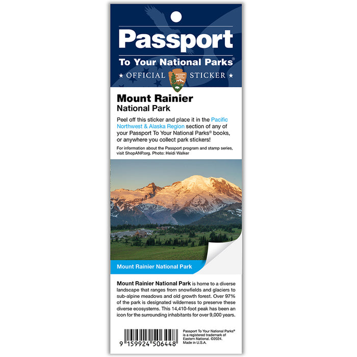 Mount Rainier NP Passport Sticker