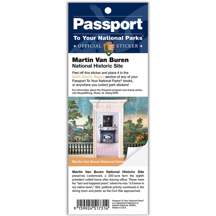 Martin Van Buren NHS Passport Sticker