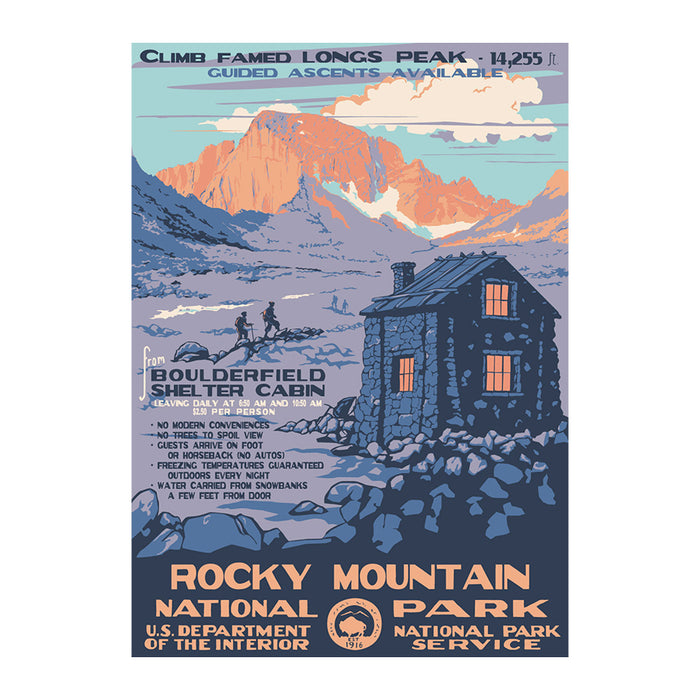 Rocky Mountain National Park WPA Travel Poster
