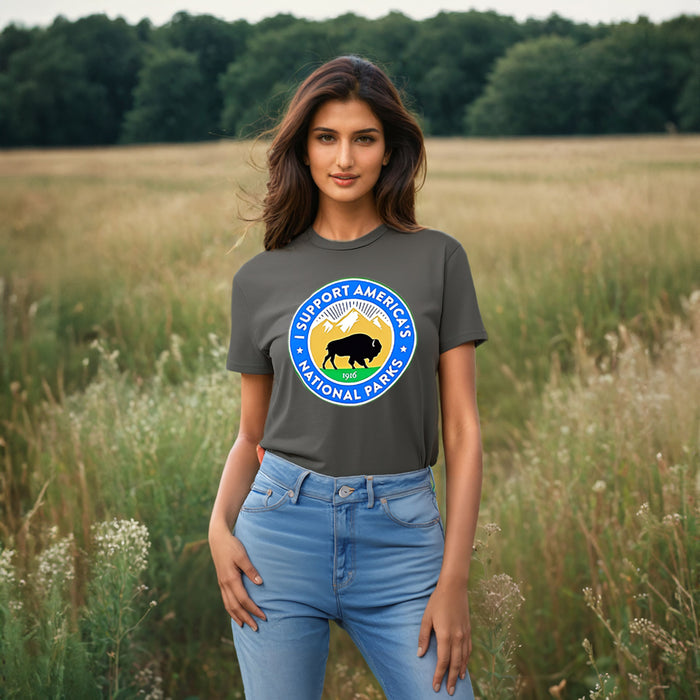 Park Supporter Bison T-Shirt - Asphalt