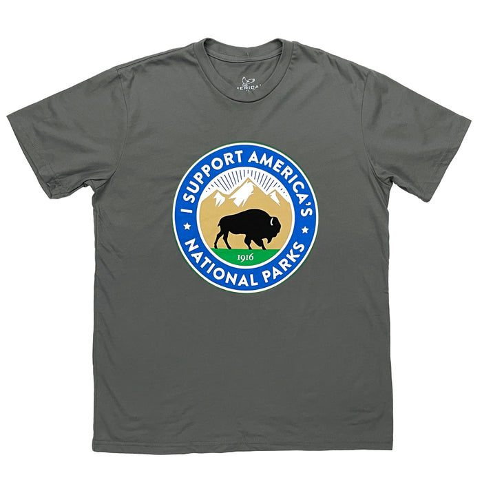 Park Supporter Bison T-Shirt - Asphalt