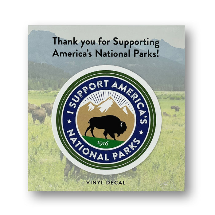 Park Supporter Bison Vinyl Sticker