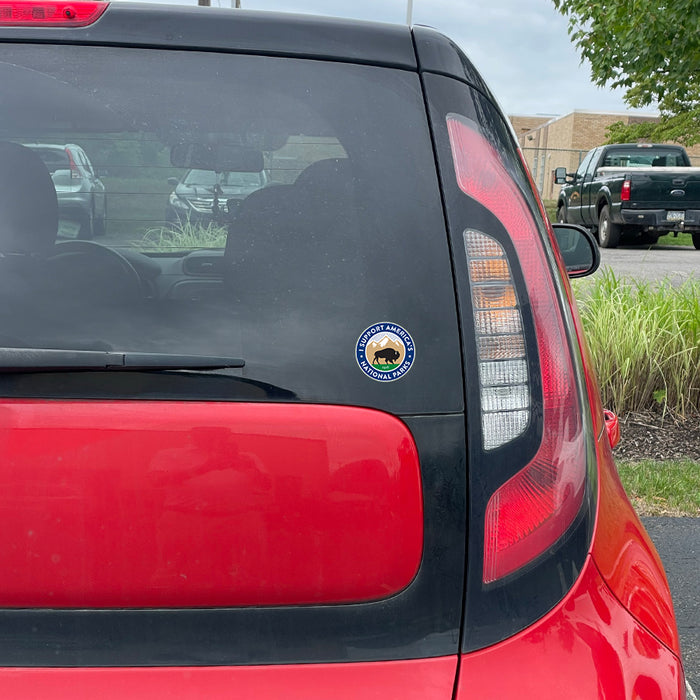 Park Supporter Bison Vinyl Sticker
