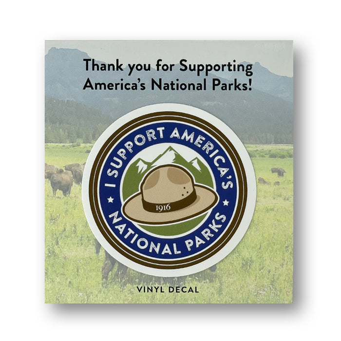 Park Supporter Ranger Hat Vinyl Sticker