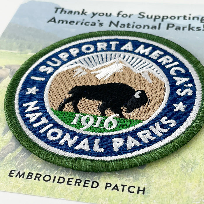 Park Supporter Bison Embroidered Patch